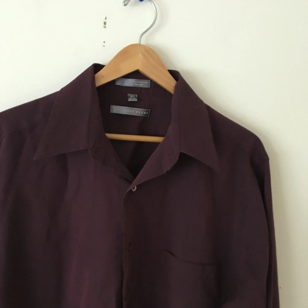 Geoffrey Beene Men's Rich Burgundy Shirt